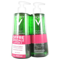 VICHY Normaderm Phytosolution Gel Purifiant Intense Lot de 2 x 400 ml-12390