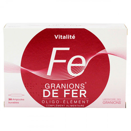 GRANIONS Granions de Fer 30 ampoules-12524 GRANIONS Granions de Fer 30 ampoules-12524