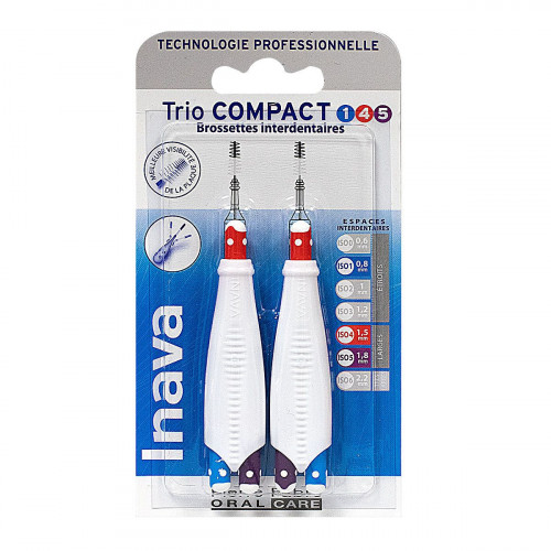 INAVA Trio Compact 3 brossettes interdentaires 1/4/5-12527