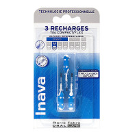 INAVA 3 brossettes interdentaires recharges 1 Trio Compact/Flex-12529