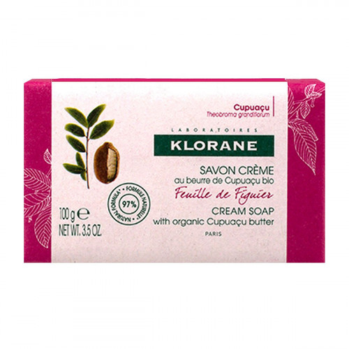 Klorane Savon Crème Feuille de Figuier 100g - Nettoie et Nourrit Klorane Savon Crème Feuille de Figuier 100g - Nettoie et Nourrit