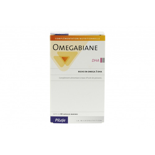 PILEJE Omegabiane DHA 80 capsules marines-12587 PILEJE Omegabiane DHA 80 capsules marines-12587