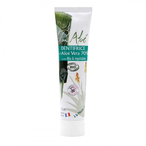 PUR ALOE Dentifrice aloé vera 70% 75ml-12590