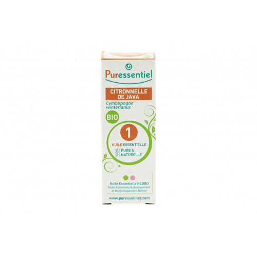 PURESSENTIEL Huile essentielle citronnelle de Java 10ml-12596 PURESSENTIEL Huile essentielle citronnelle de Java 10ml-12596