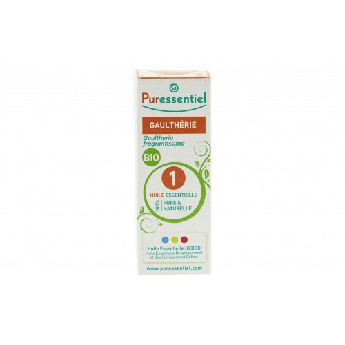 PURESSENTIEL Huile essentielle gaulthérie 10ml-12600 PURESSENTIEL Huile essentielle gaulthérie 10ml-12600