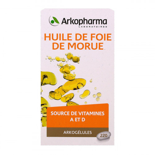 ARKOPHARMA Arkogélules Huile foie de morue 220 gélules-12828