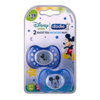 DODIE Duo sucettes anatomiques nuit 18m+ Disney Mickey-12843