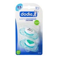 DODIE Duo sucettes anatomiques 0-6 mois n°31 silicone-12858