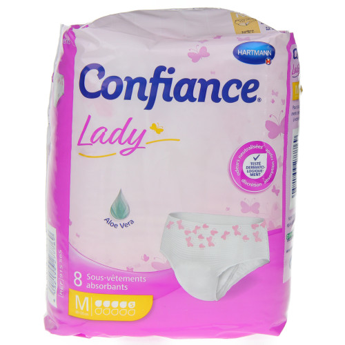 CONFIANCE Slip Absorbant 5G Taille M Sachet de 8-12982 CONFIANCE Slip Absorbant 5G Taille M Sachet de 8-12982