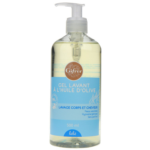 GIFRER Gel Lavant Huile d'Olive 500 mL-12985 GIFRER Gel Lavant Huile d'Olive 500 mL-12985
