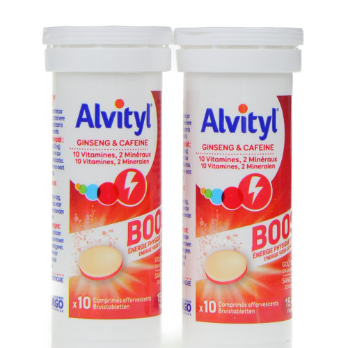 ALVITYL Boost Ginseng Caféine 20 Comprimés - Énergie