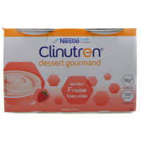 NestléHealthScience CLINUTREN Dessert G Nutrim Fraise biscuitée 4/200g-13183
