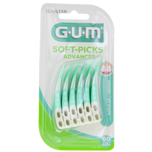 GUM SOFT PICKS Advanced  Boîte de 60-13199