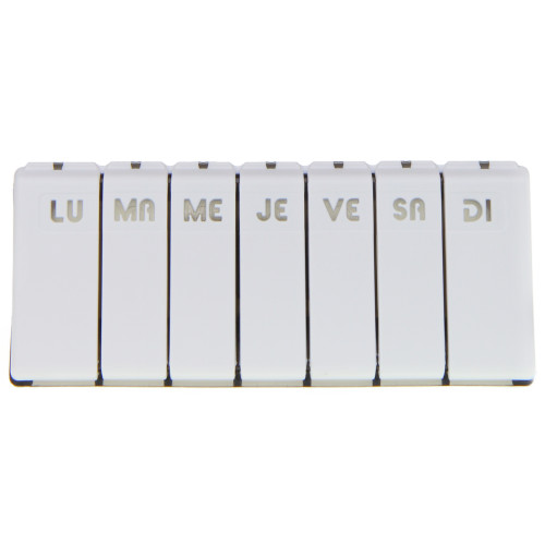 PILBOX Pilulier hebdomadaire gris-13236 PILBOX Pilulier hebdomadaire gris-13236