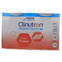 NestléHealthScience CLINUTREN DESSERT HP/HC+ Nutrim fraise 4/200g-13297