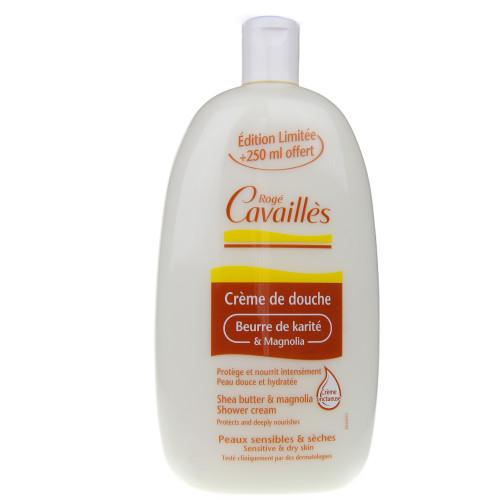 ROGE CAVAILLES Crème de douche karité magnolia 500ml+250ml offert-13405