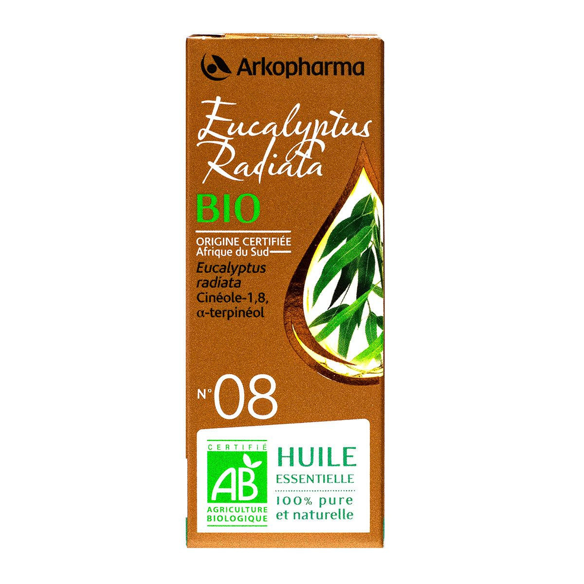 Pharma360 - ARKOPHARMA Huile Essentielle Eucalyptus 10ml - Assainit et  Stimule