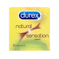 DUREX Natural sensation lubrifiés 2 préservatifs-13507