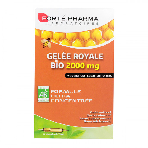 FORTE PHARMA Gelée royale & miel bio 20 ampoules-13514 FORTE PHARMA Gelée royale & miel bio 20 ampoules-13514