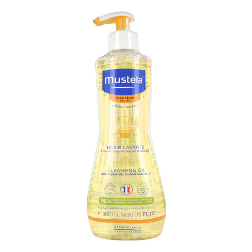MUSTELA Bébé-Enfant Huile Lavante Peau Sèche 500 ml-13524 MUSTELA Bébé-Enfant Huile Lavante Peau Sèche 500 ml-13524
