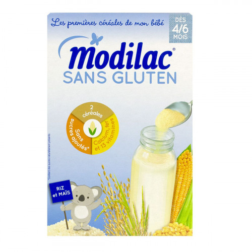 MODILAC Sans gluten céréales dès 4/6 mois à 3 ans 300g-13572