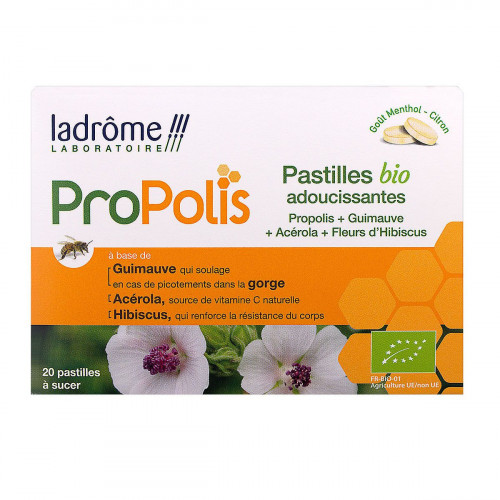 LADROME Propolis adoucissante 20 pastilles-13611