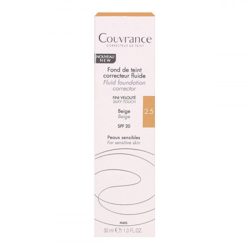 AVENE Couvrance fond teint correcteur 2.5 beige 30ml-13691 AVENE Couvrance fond teint correcteur 2.5 beige 30ml-13691