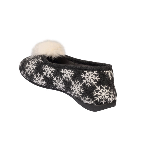 Scholl Snowy Chaussons 36 Gris Anthracite - Douceur Hivernale