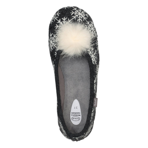 Scholl Snowy Chaussons 36 Gris Anthracite - Douceur Hivernale