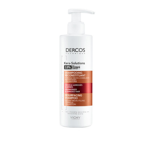 VICHY Dercos Kera Solutions Shampooing Reconstituant Cheveux Agressés & Abimés 250 ml-13854