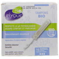 UNYQUE Bio 16 Tampons Normal avec Applicateurs-13959