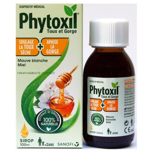 PHYTOXIL Sirop Toux Sèche + Gorge Double Action (100ml) Pharmacie Veau
