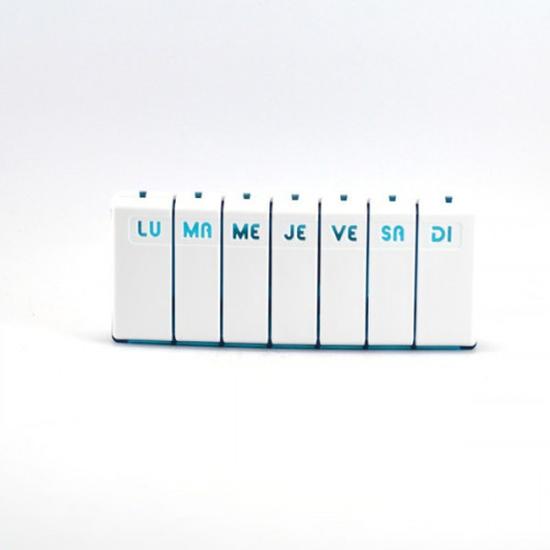 PILBOX Pilbox Tempo pilulier hebdomadaire turquoise-14049