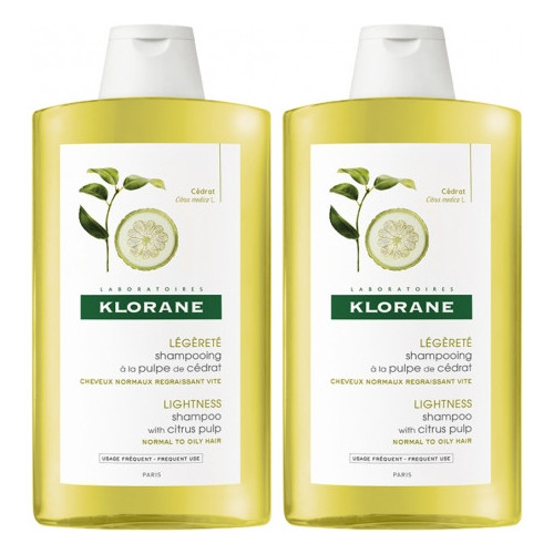 KLORANE KLORANE LÉGÈRETÉ SHAMPOOING À LA PULPE DE CRÉDRAT. 2X400ML -50% SUR LE 2ÈME-14113