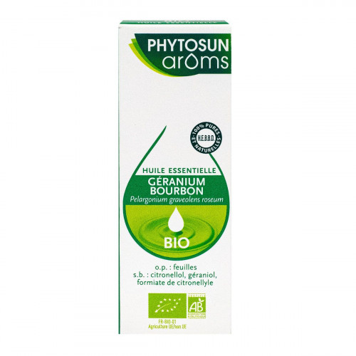 PHYTOSUN AROMS Huile essentielle géranium bourbon 10ml-14208 PHYTOSUN AROMS Huile essentielle géranium bourbon 10ml-14208