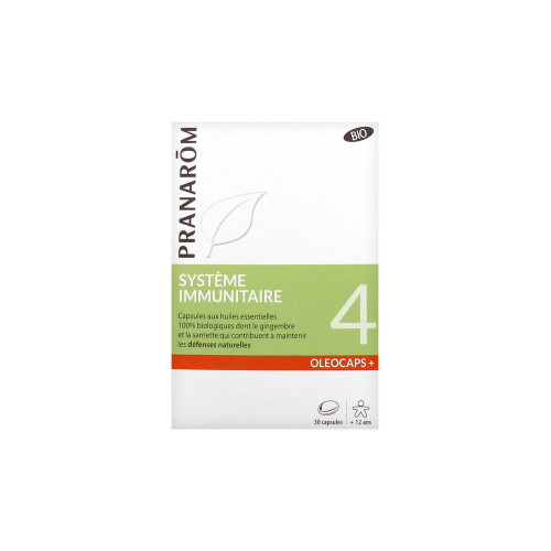 PRANAROM Oléocaps+ 4 Système Immunitaire Bio 30 Capsules-14229 PRANAROM Oléocaps+ 4 Système Immunitaire Bio 30 Capsules-14229