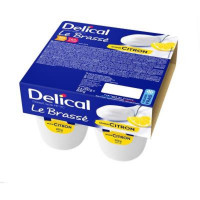 DELICAL DELICAL le Brassé Citron - Crème Dessert Lactée HP/HC  4x 200g-14232