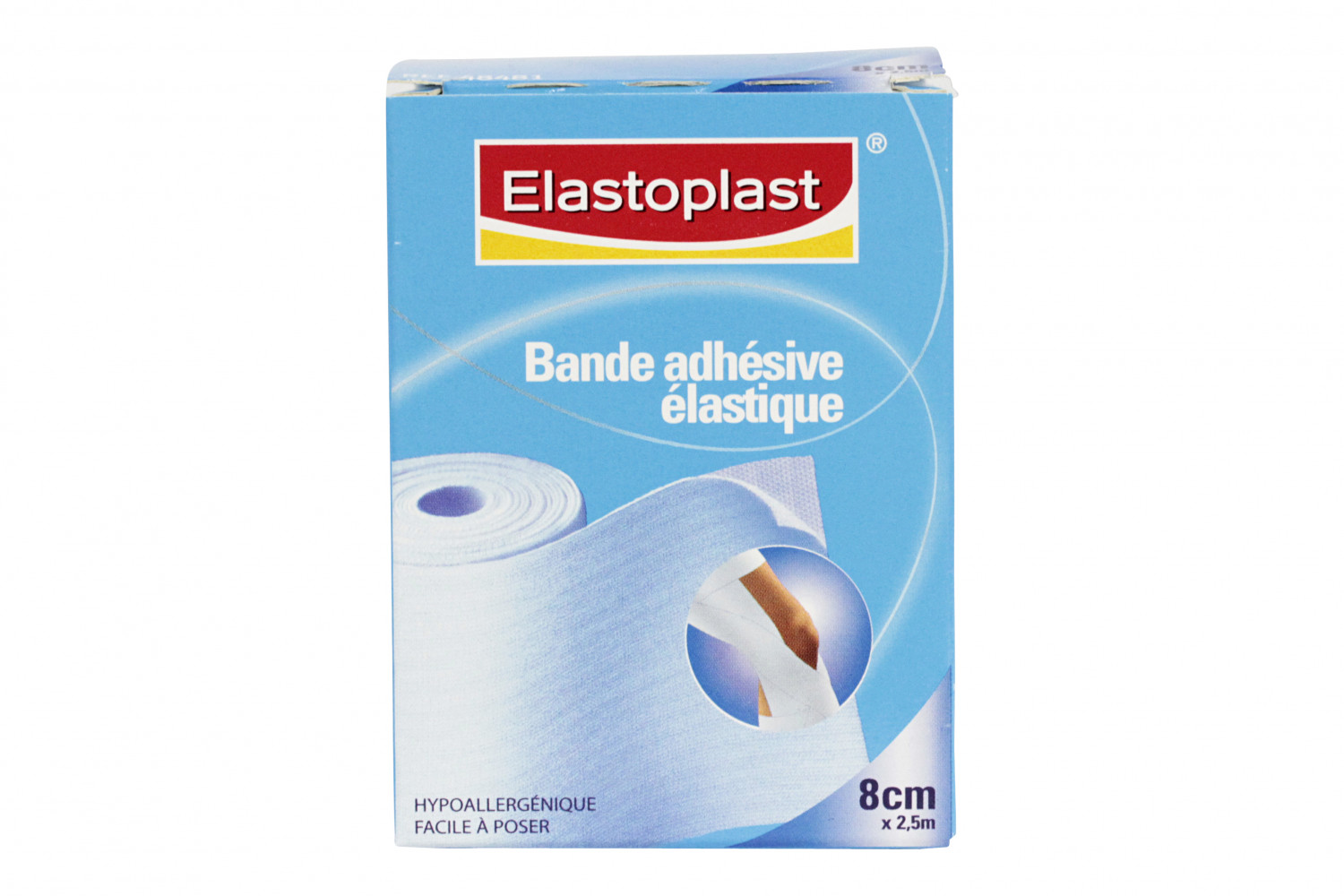 Elastoplast Bande Adhésive Élastique 8cmx2.5m - Soutien Souple