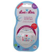 LUC ET LEA Sucette Silicone Symétrique 0-6 mois j'aime ma maman-14316