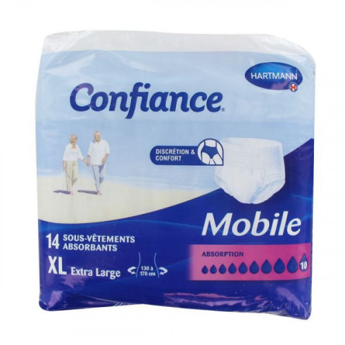 HARTMANN Confiance Mobile 14 Sous Vêtements Absorbants Absorption 10 - taille XL-14322