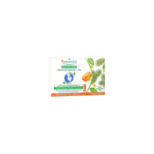 PURESSENTIEL Respiratoire 18 pastilles menthe-pin-14351