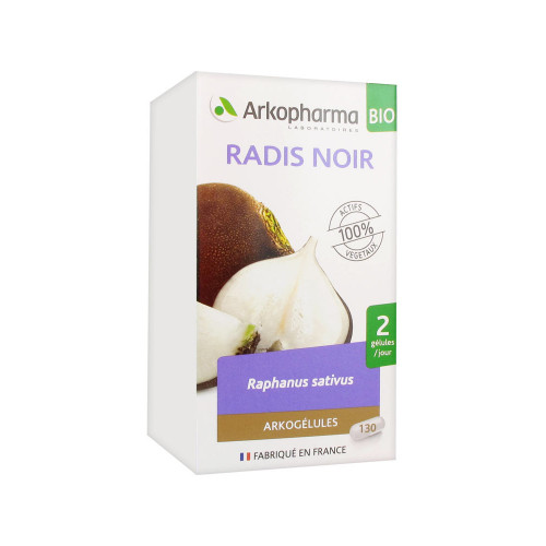 ARKOPHARMA Arkogélules Radis Noir Bio 130 Gélules-14359 ARKOPHARMA Arkogélules Radis Noir Bio 130 Gélules-14359