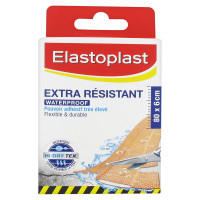 ELASTOPLAST Pansement Extra Résistant Waterproof 8 Bandes de 10 cm x 6 cm-14364