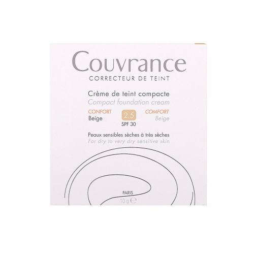 AVENE Couvrance crème de teint compacte texture confort 2.5 beige 10g-14443