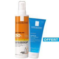 LA ROCHE POSAY Anthelios crème solaire Spray Invisible corps SPF50+ 200ml + gel lavant offert-14545