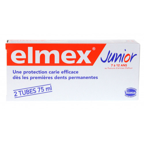 ELMEX Dentifrice Junior 7-12 ans Lot 2 tubes-1495