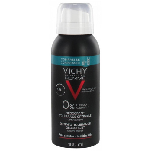 VICHY Homme Déodorant Tolérance Optimale 48H Spray 100 ml-15024 VICHY Homme Déodorant Tolérance Optimale 48H Spray 100 ml-15024