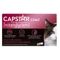 Capstar chat 11.4mg 6 comprimés-15030
