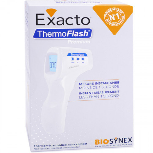 BIOSYNEX Thermoflash Premium Exacto thermomètre sans contact Blanc-15091 BIOSYNEX Thermoflash Premium Exacto thermomètre sans contact Blanc-15091