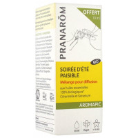 PRANAROM Aromapic Soirée d'Été Paisible Mélange pour Diffusion Bio 20 ml + 10 ml Offert-15202